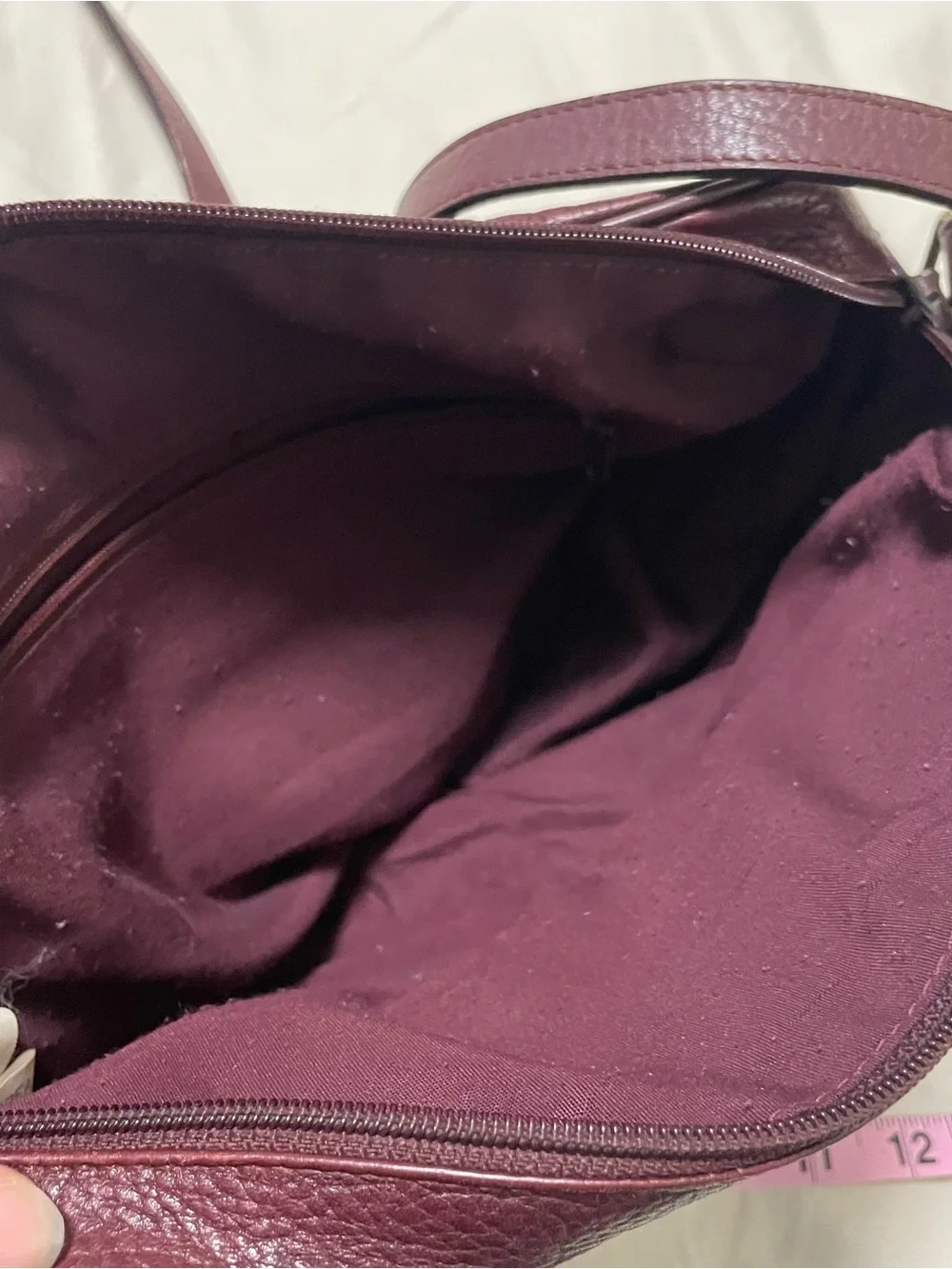 Vintage Etienne Aigner Burgundy Leather Crossbody with Gold-Tone Turnlock